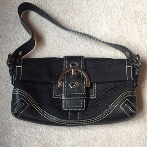 BLACK COACH EVENING BAG GREAT CONDITION